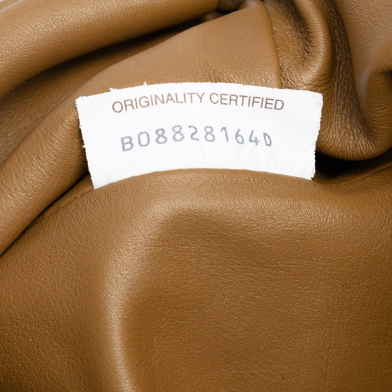 Bottega Veneta Lambskin The Mini Pouch Crossbody Bruin