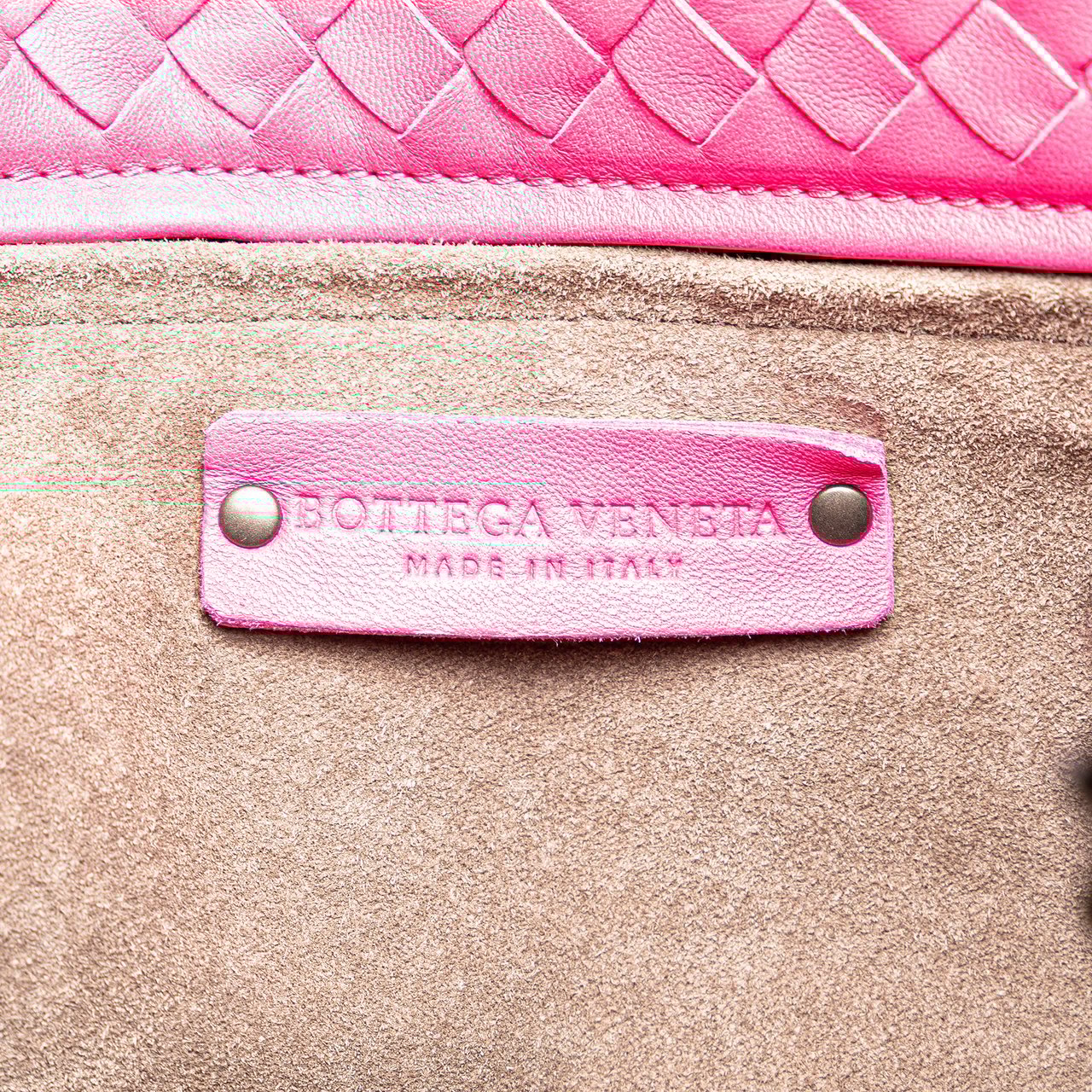 Bottega Veneta Medium Nappa Intrecciato Cesta Tote Roze