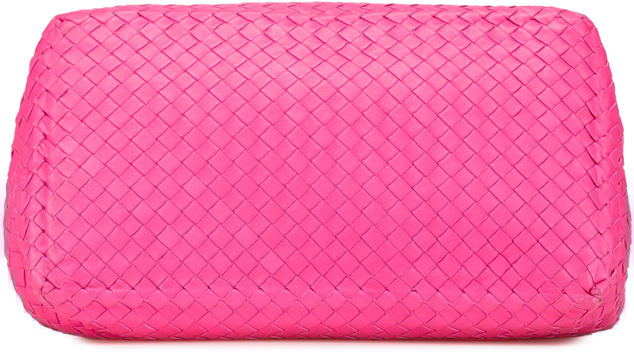 Bottega Veneta Medium Nappa Intrecciato Cesta Tote Roze