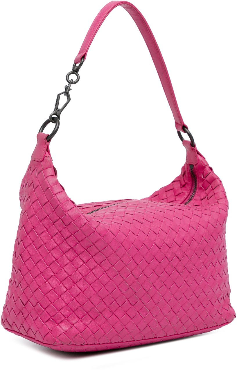 Bottega Veneta Intrecciato Shoulder Bag Roze