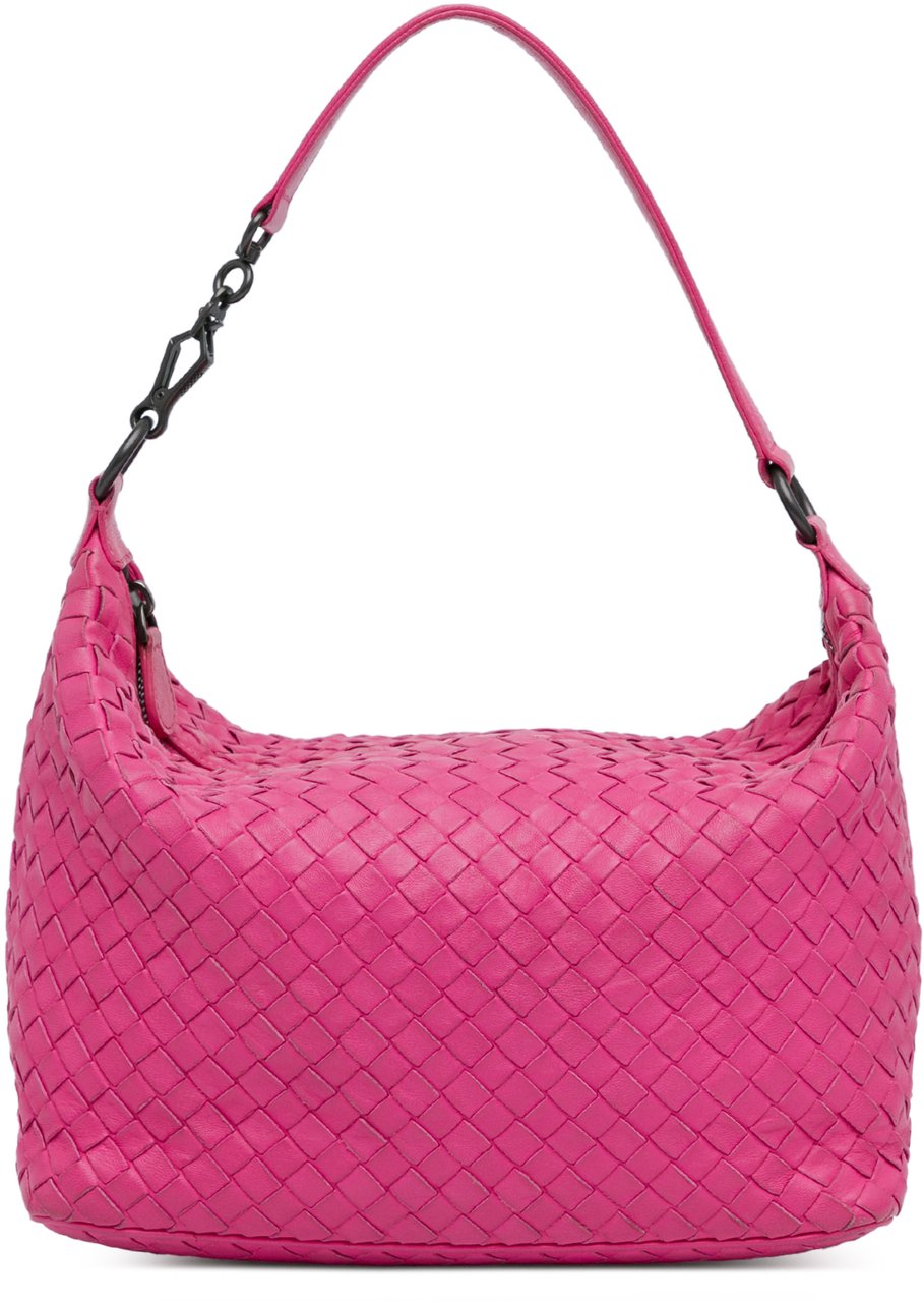 Bottega Veneta Intrecciato Shoulder Bag Roze