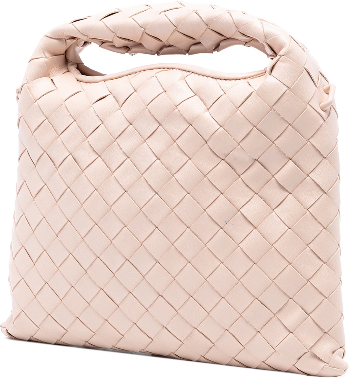 Bottega Veneta Mini Calfskin Intrecciato Hop Satchel Roze