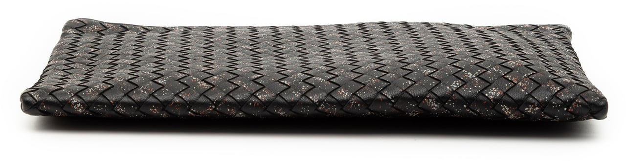 Bottega Veneta Nappa Intrecciato Micro Dot Clutch Zwart