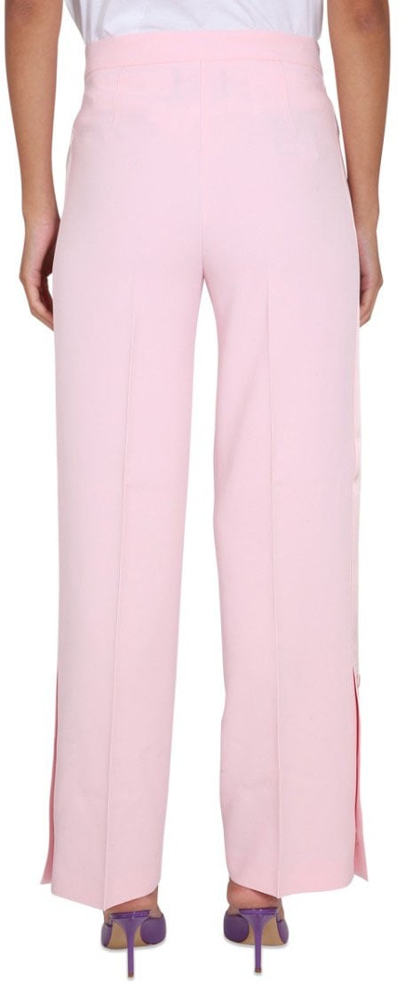 Boutique Moschino Wide-Leg Pants With Button Closure And Belt Loops Neutraal