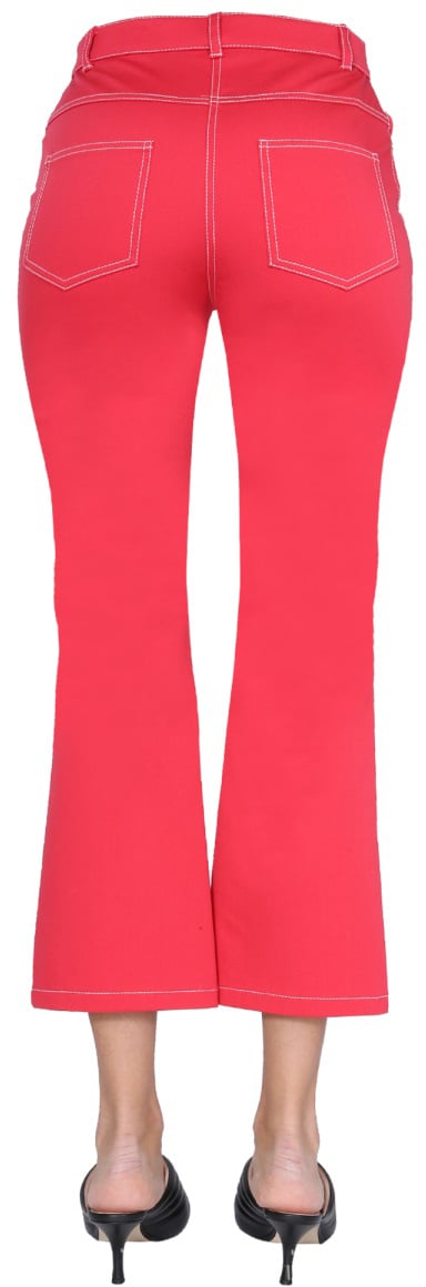 Boutique Moschino High-Rise Skinny Kick Jeans Rood