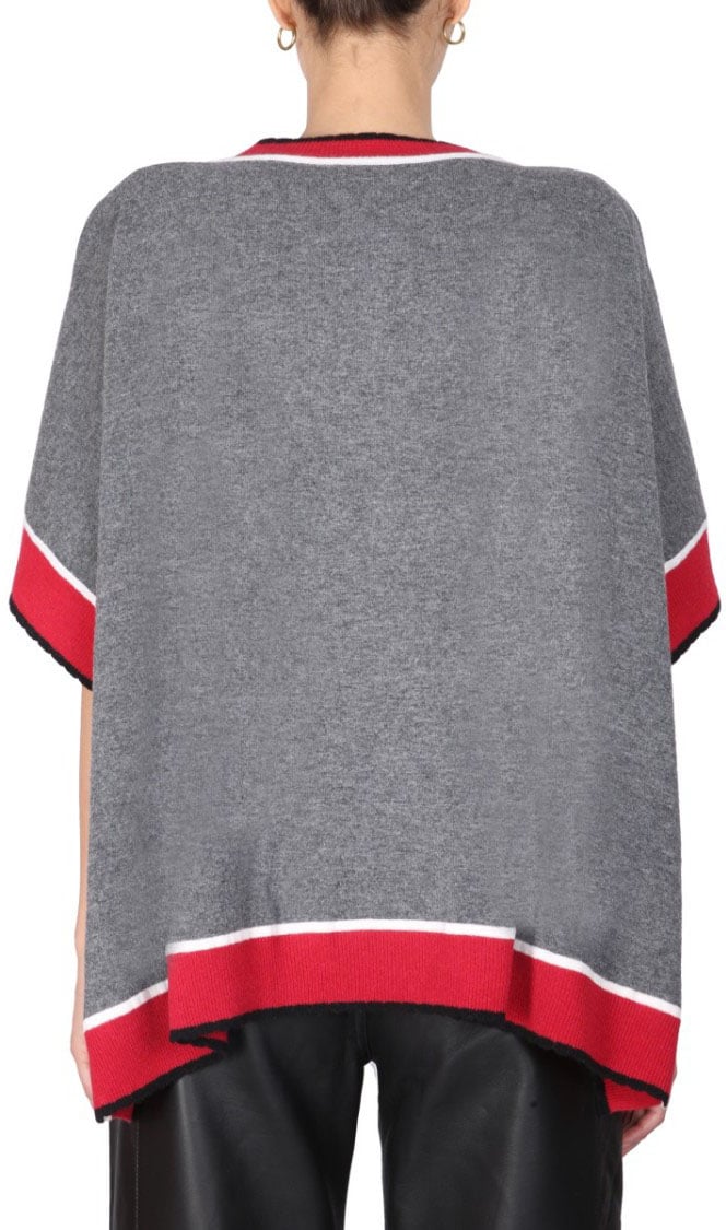 Boutique Moschino Boxy Knitwear Sweater Grijs