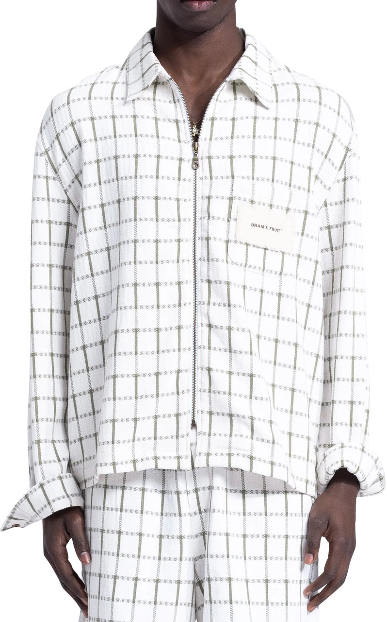 Bram's Fruit Tea Cloth Overshirt - Green Groen