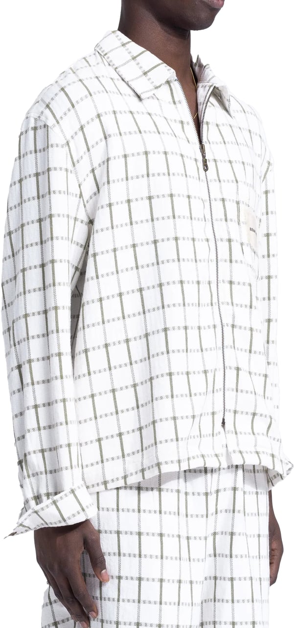 Bram's Fruit Tea Cloth Overshirt - Green Groen
