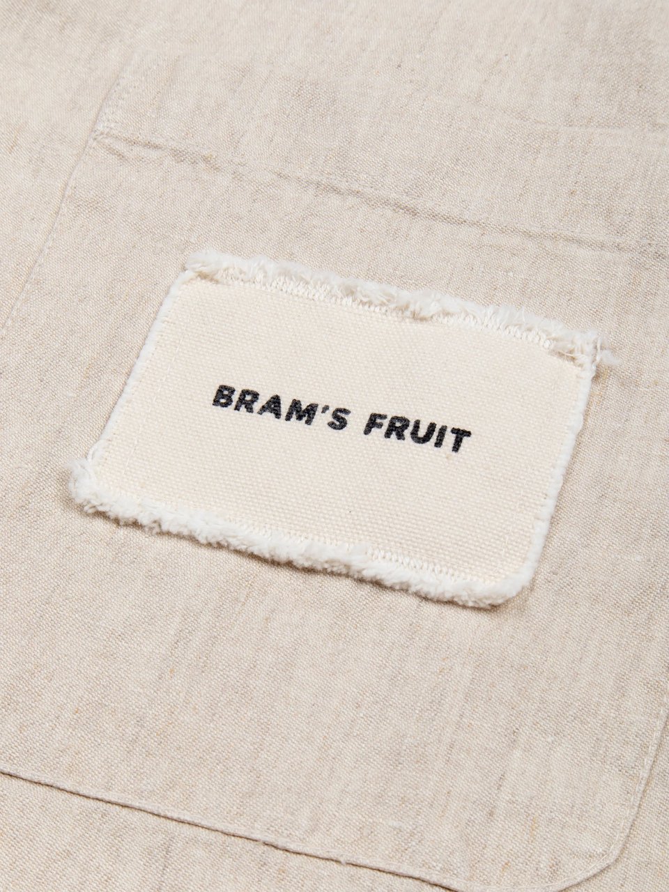 Bram's Fruit Distressed Linen Shirt Longsleeve - Natural Linen Beige