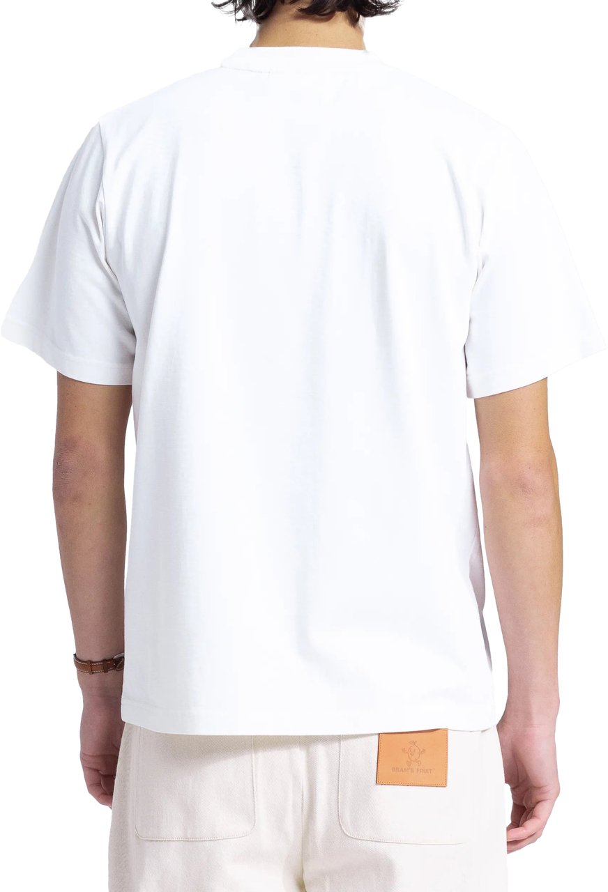 Bram's Fruit Garden Hose Chain Stitch T-Shirt - White Wit