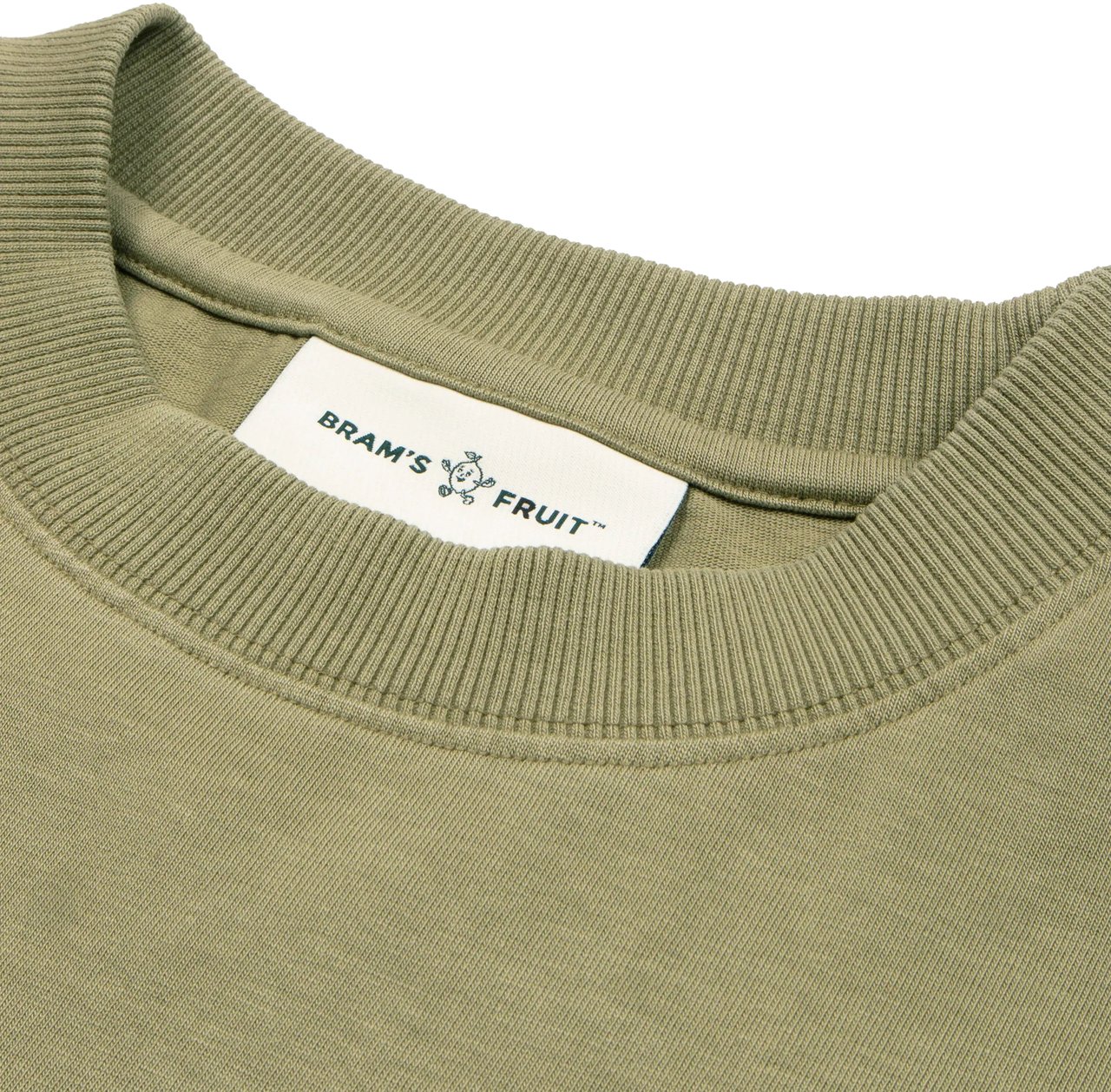 Bram's Fruit Garden Hose Chain Stitch T-Shirt - Olive Green Groen