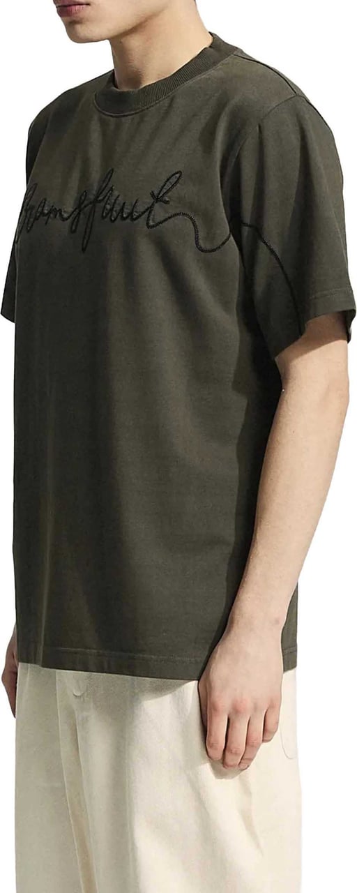 Bram's Fruit Garden Hose Chain Stitch T-Shirt - Charcoal Grijs
