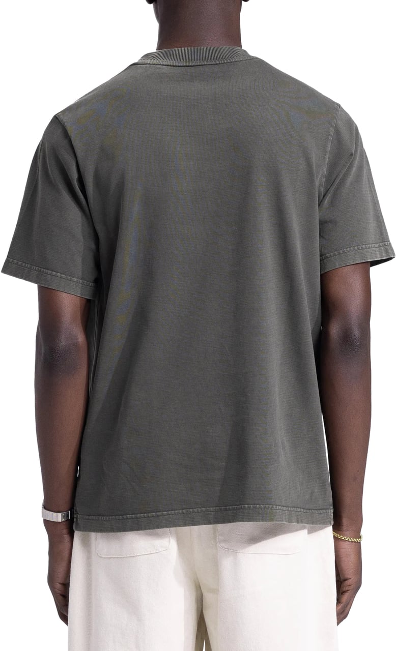 Bram's Fruit Chest Pocket T-Shirt - Washed Charcoal Grijs