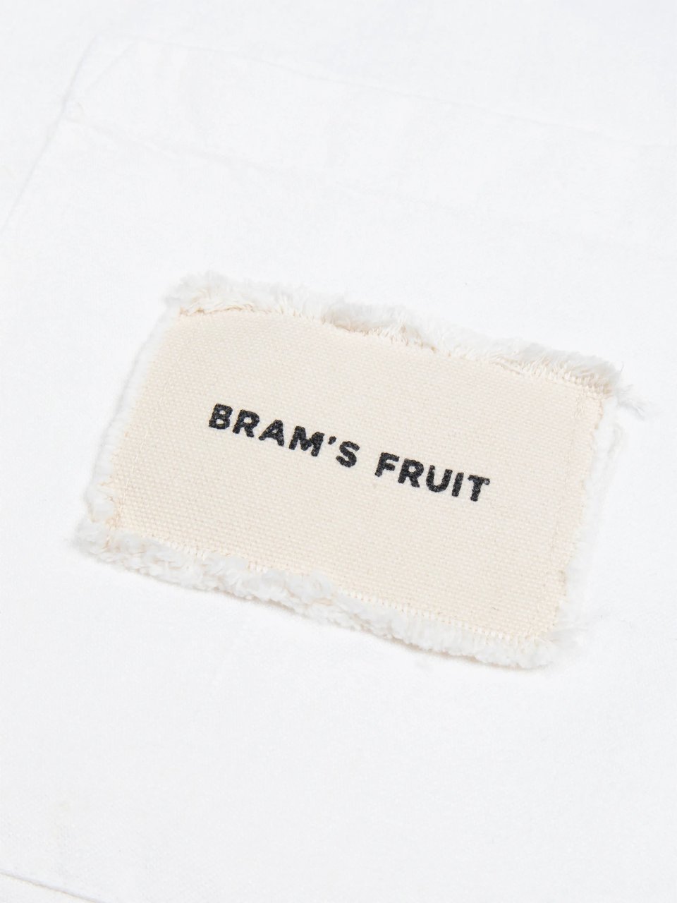 Bram's Fruit Distressed Linen Shirt Longsleeve - White Wit