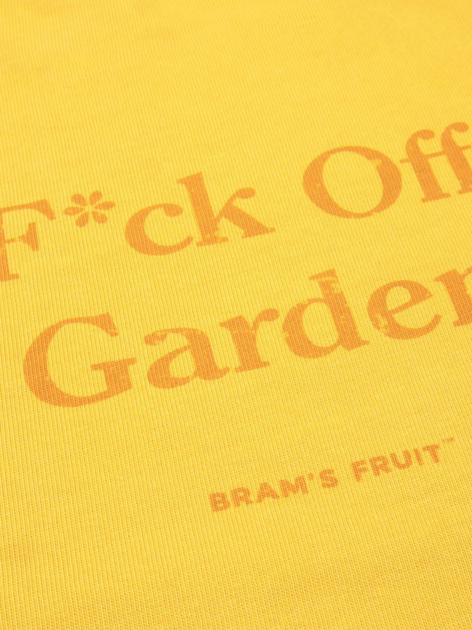 Bram's Fruit “F*ck Off I'm Gardening” T-Shirt Distressed - Washed Dried Orange Oranje