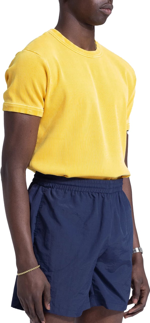 Bram's Fruit Heavy Rib T-Shirt Distressed - Washed Dried Orange Oranje