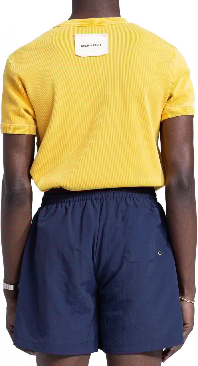 Bram's Fruit Heavy Rib T-Shirt Distressed - Washed Dried Orange Oranje