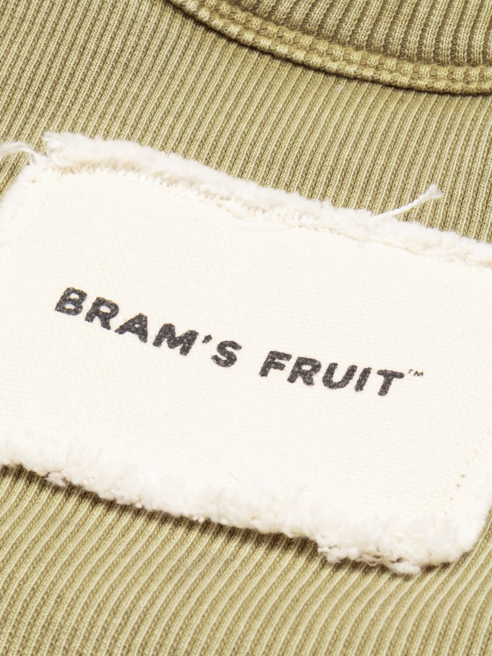 Bram's Fruit Heavy Rib Tanktop Distressed - Washed Olive Green Groen