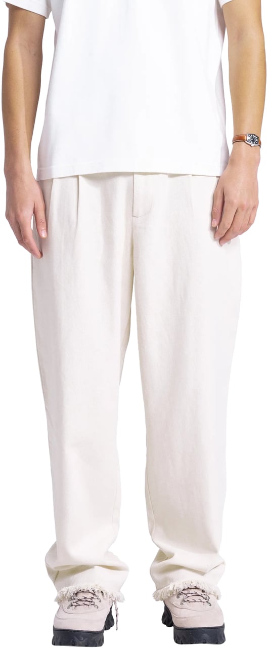Bram's Fruit Twill Trousers Distressed - Beige Beige