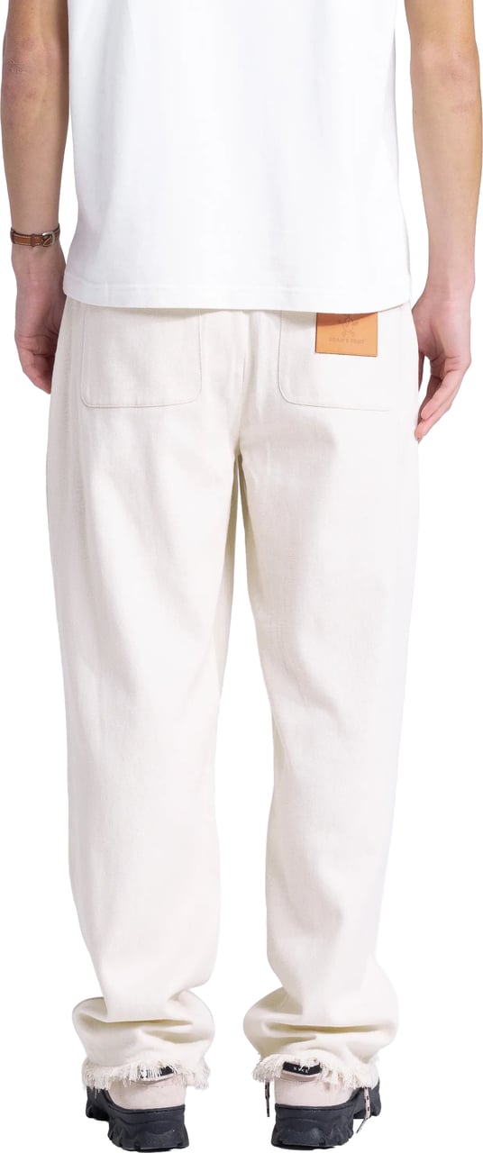 Bram's Fruit Twill Trousers Distressed - Beige Beige