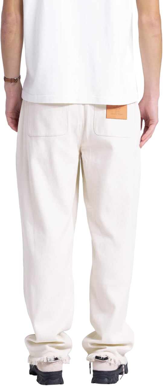 Bram's Fruit Twill Trousers Distressed - Beige Beige