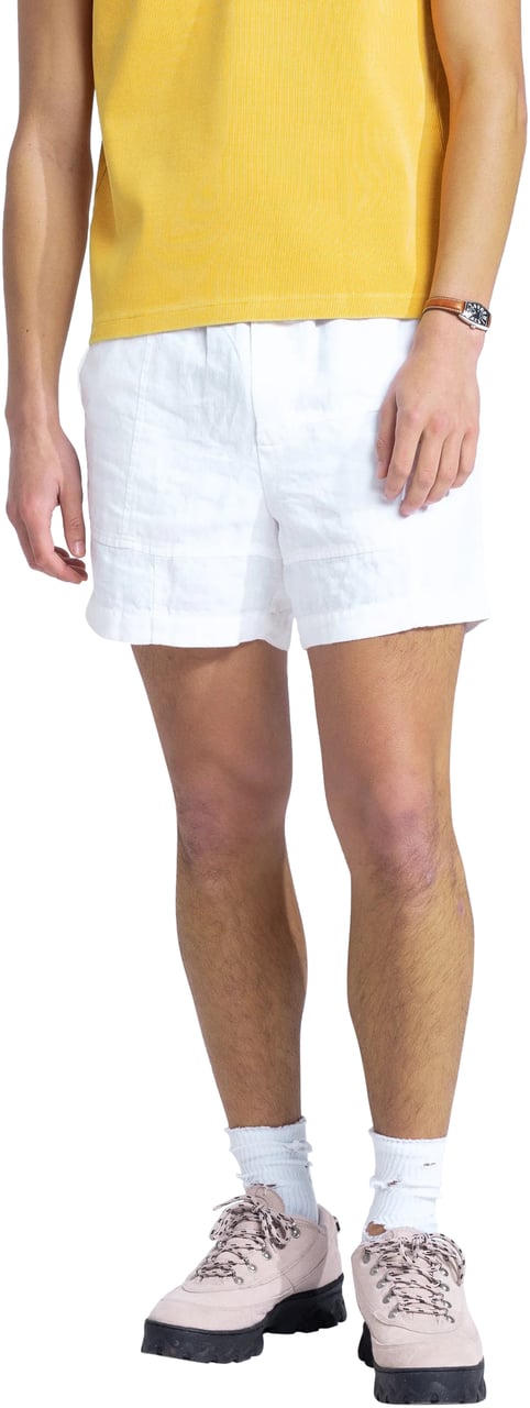Bram's Fruit Linen Repair Shorts - White Wit