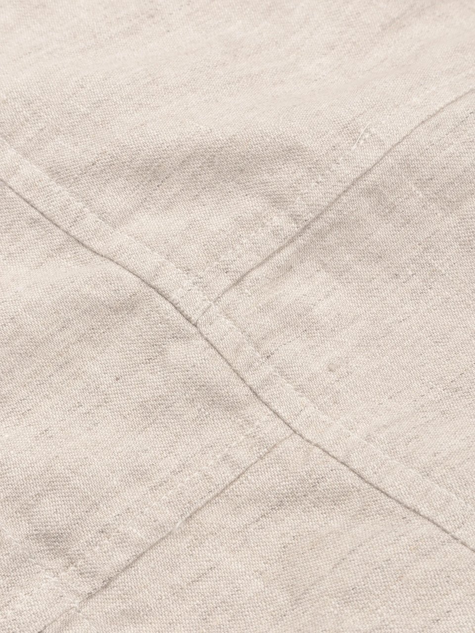 Bram's Fruit Linen Repair Shorts - Natural Linen Beige