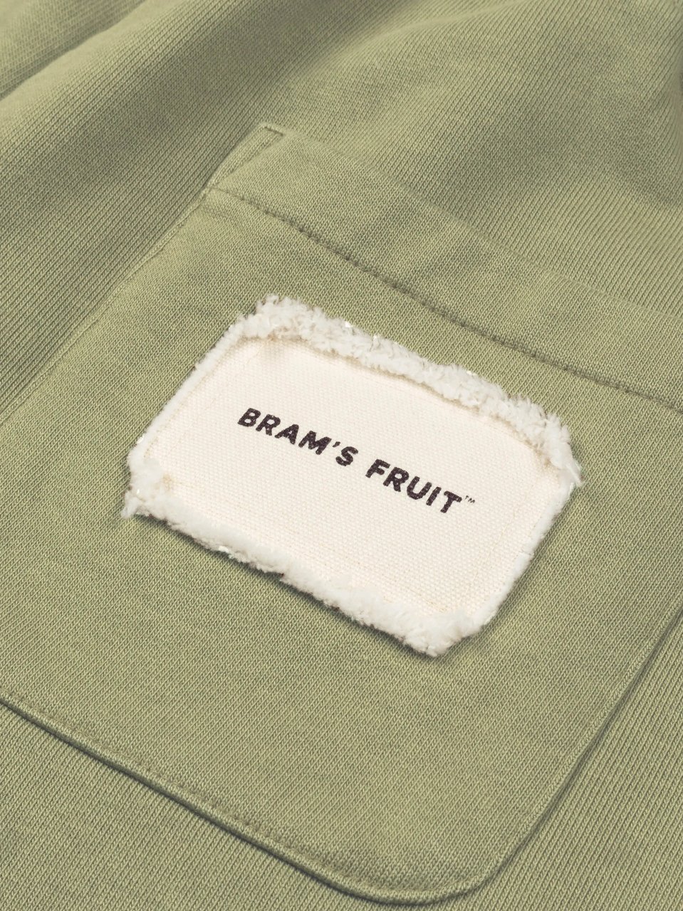 Bram's Fruit Cut & Sew Sweat Shorts - Washed Olive Green Groen