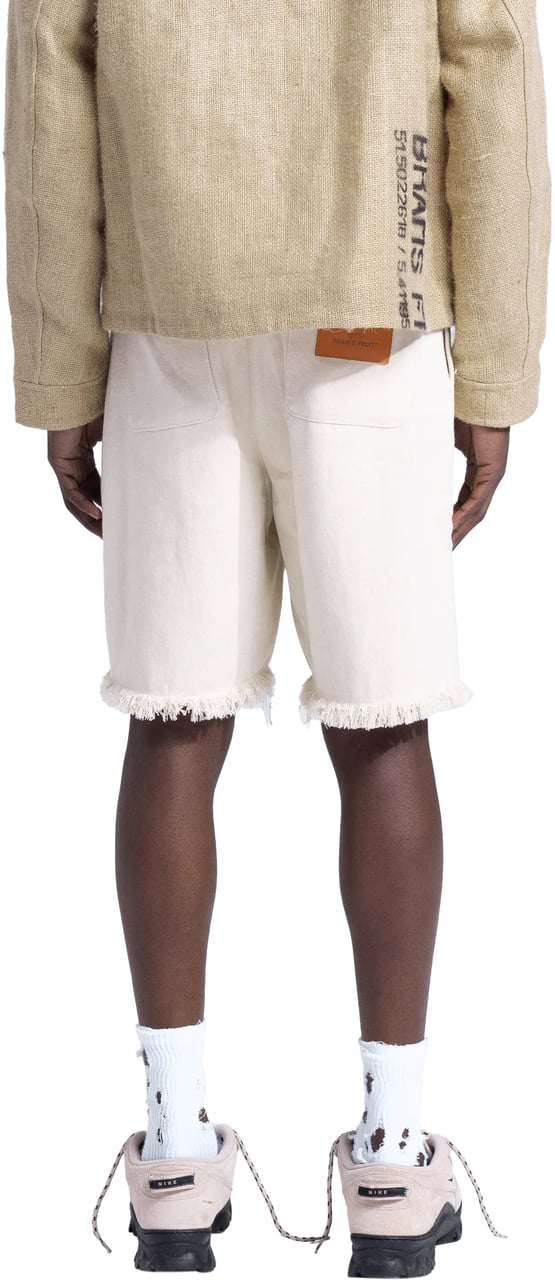 Bram's Fruit Twill Shorts Distressed - Beige Beige