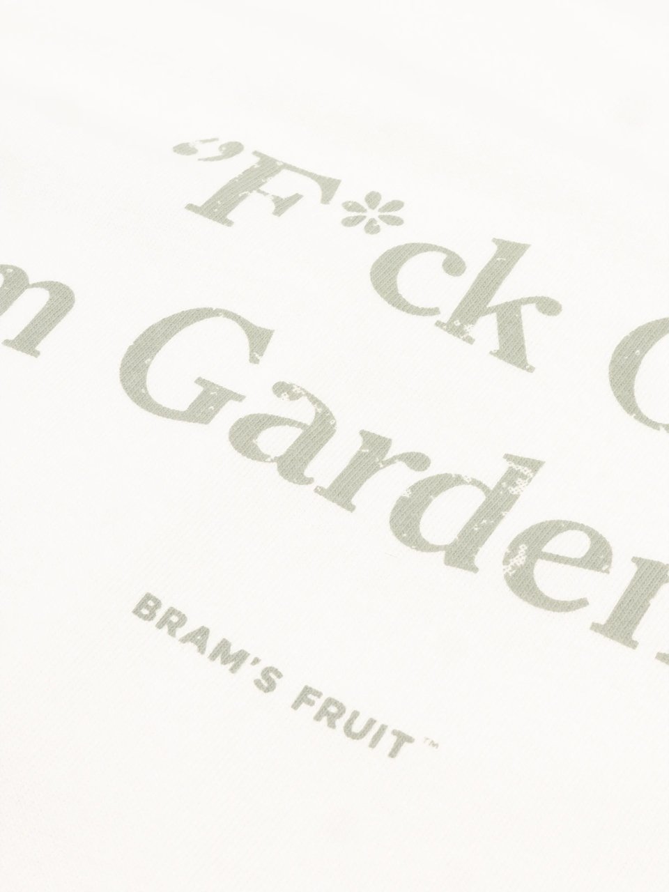 Bram's Fruit “F*ck Off I'm Gardening” Sleeveless T-Shirt Distressed - White Wit