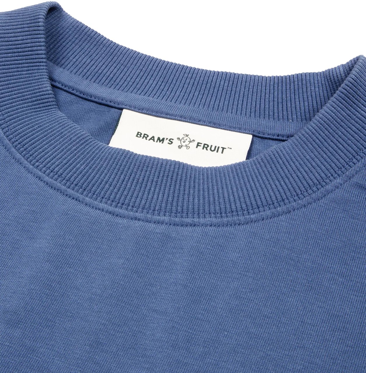 Bram's Fruit Garden Hose Chain Stitch T-Shirt - Blue Blauw