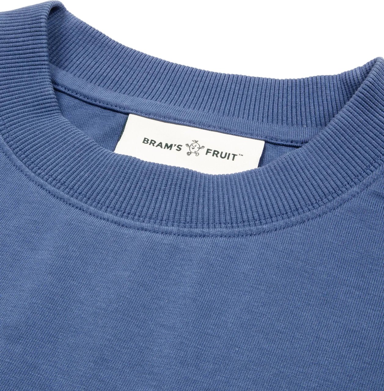 Bram's Fruit Garden Hose Chain Stitch T-Shirt - Blue Blauw