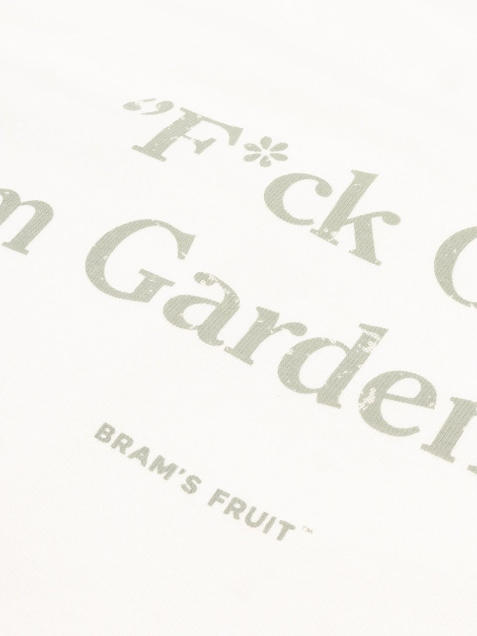 Bram's Fruit “F*ck Off I'm Gardening” T-Shirt Distressed - White Wit