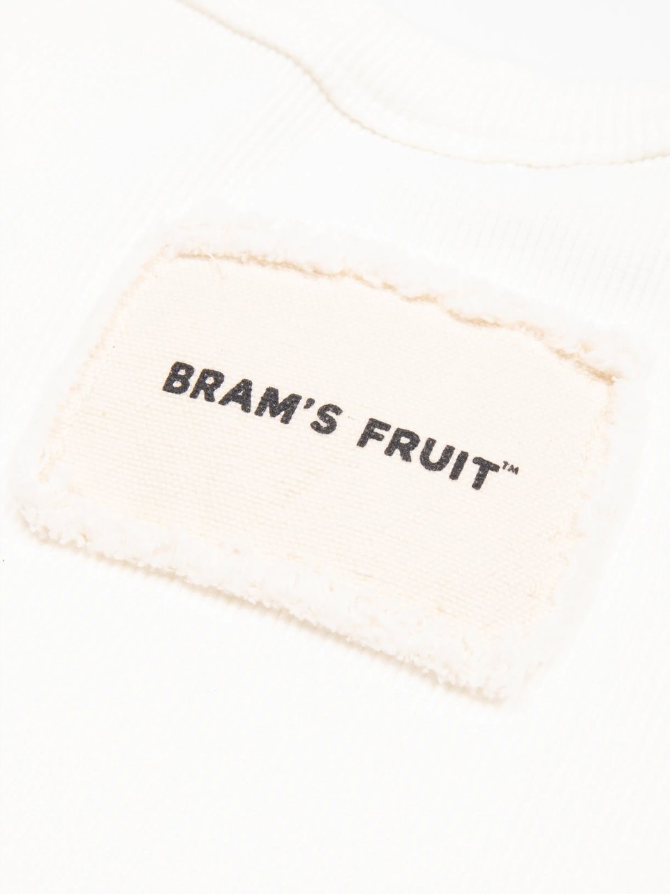 Bram's Fruit Heavy Rib T-Shirt Distressed - White Wit