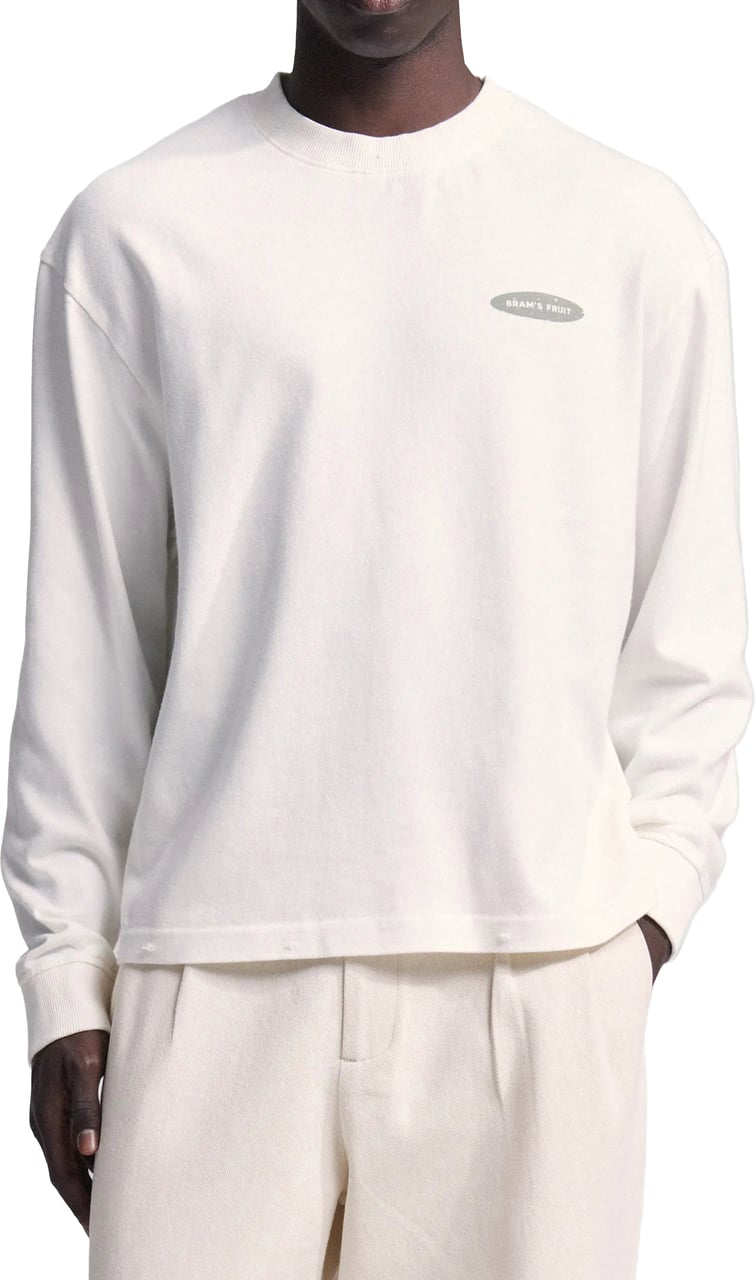Bram's Fruit Distressed "F*ck Off I'm Gardening” Longsleeve - White Wit