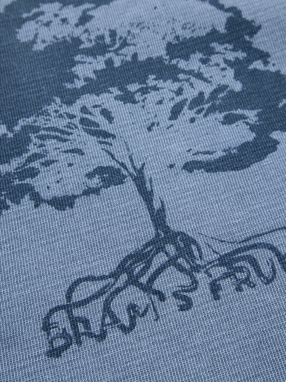 Bram's Fruit Roots T-Shirt - Washed Navy Blauw
