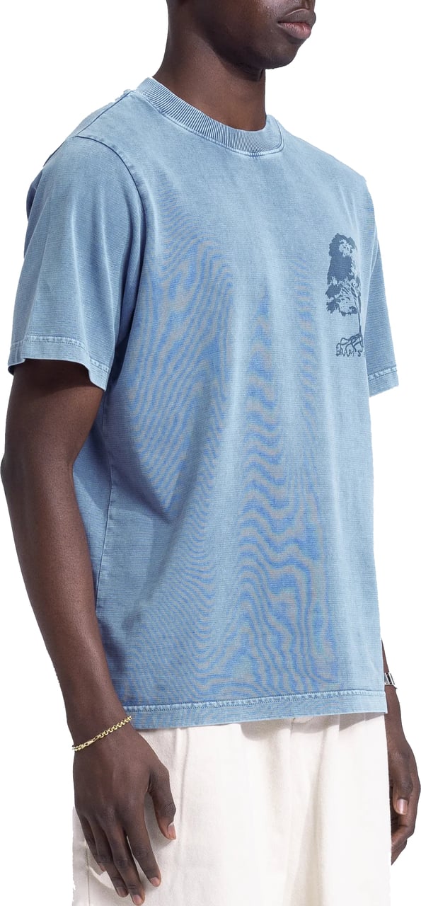 Bram's Fruit Roots T-Shirt - Washed Navy Blauw