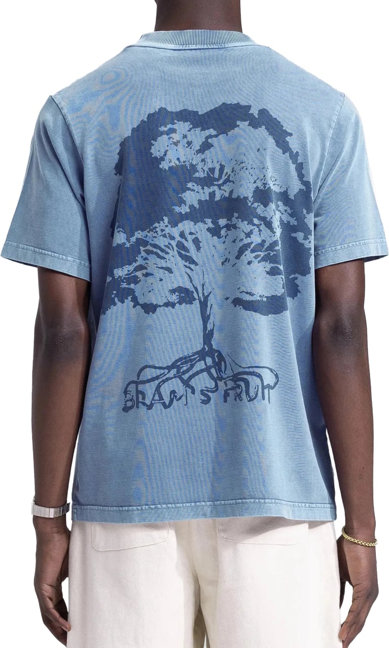 Bram's Fruit Roots T-Shirt - Washed Navy Blauw