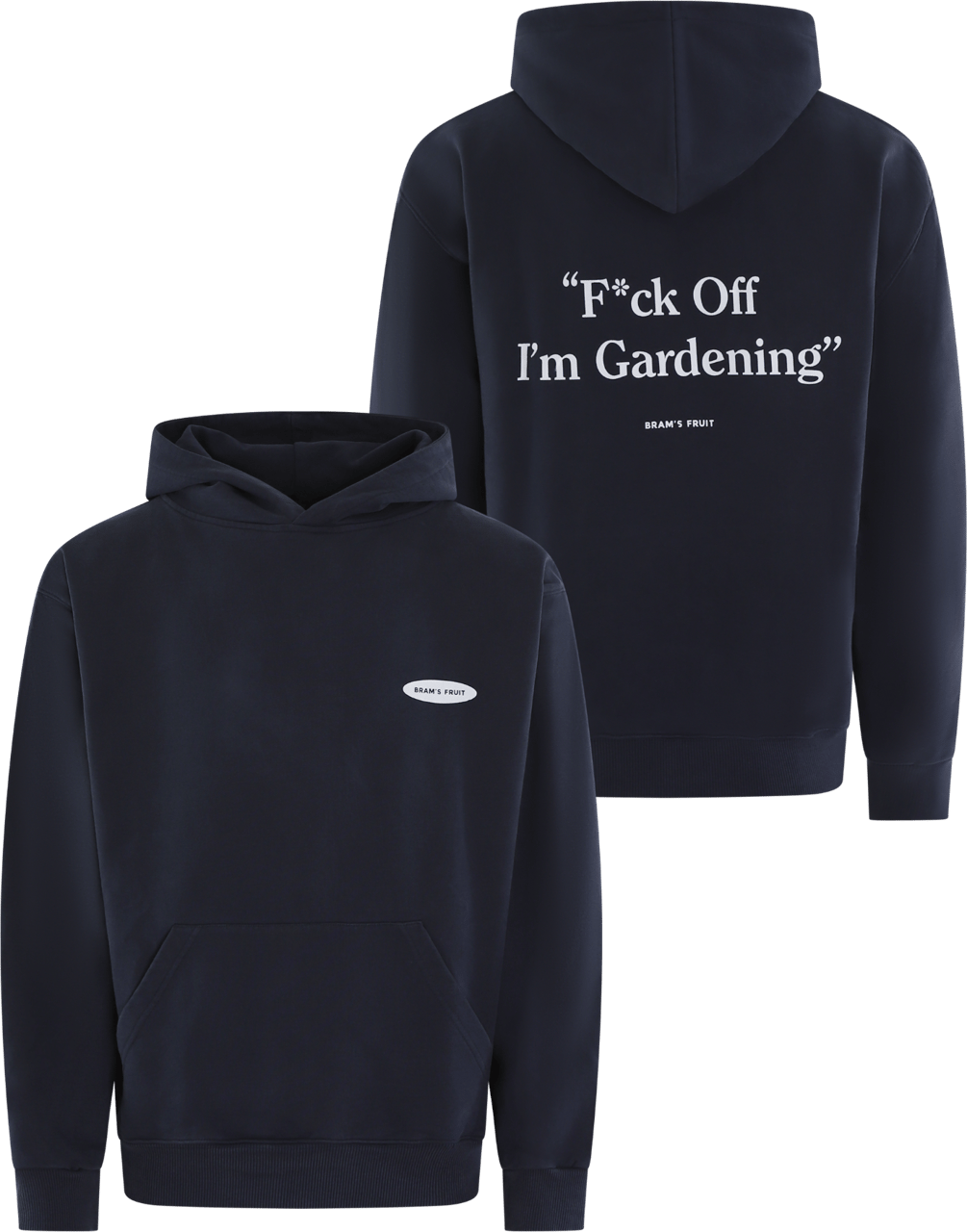 Bram's Fruit Heren F*Ck Off Hoodie Blauw Blauw