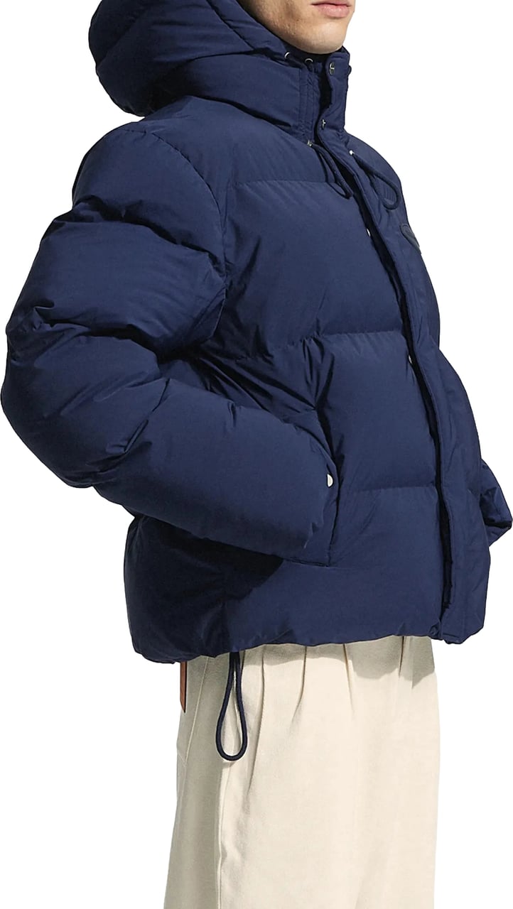 Bram's Fruit Hooded Puffer Jacket - Navy Blauw
