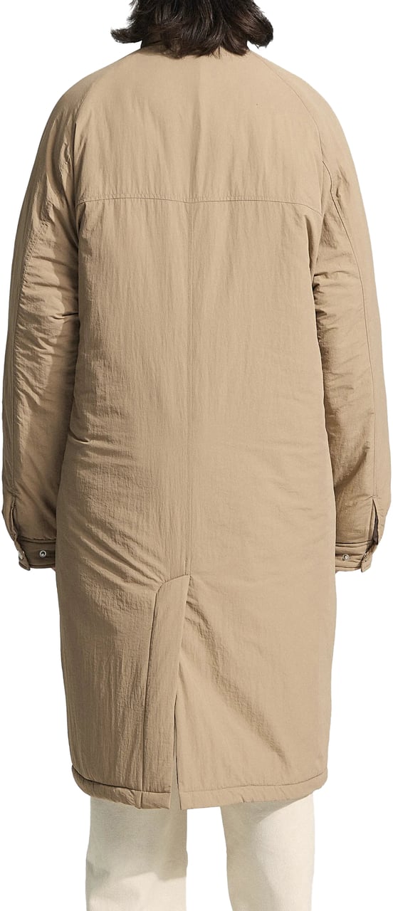 Bram's Fruit Emblem Patch Padded Trench Coat - Khaki Groen