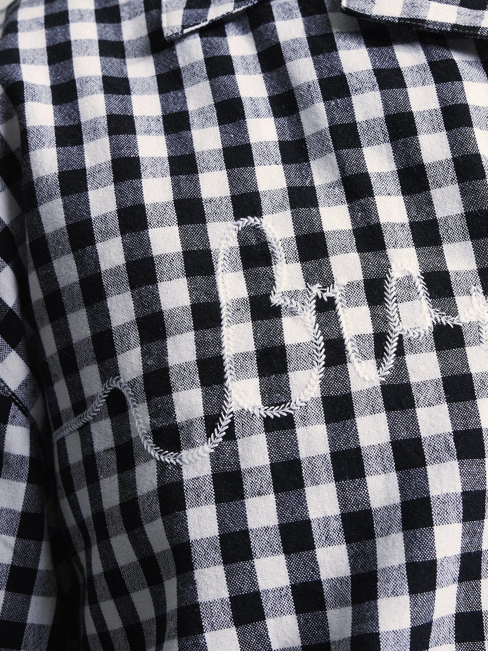 Bram's Fruit Garden Hose Chain Stitch Overshirt - Black Zwart