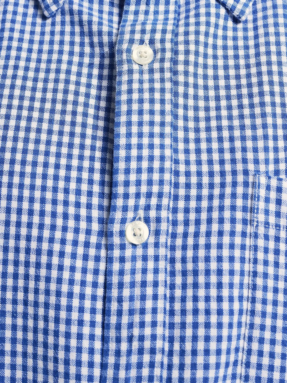 Bram's Fruit Distressed Farmer’s Shirt LS - Navy Blauw