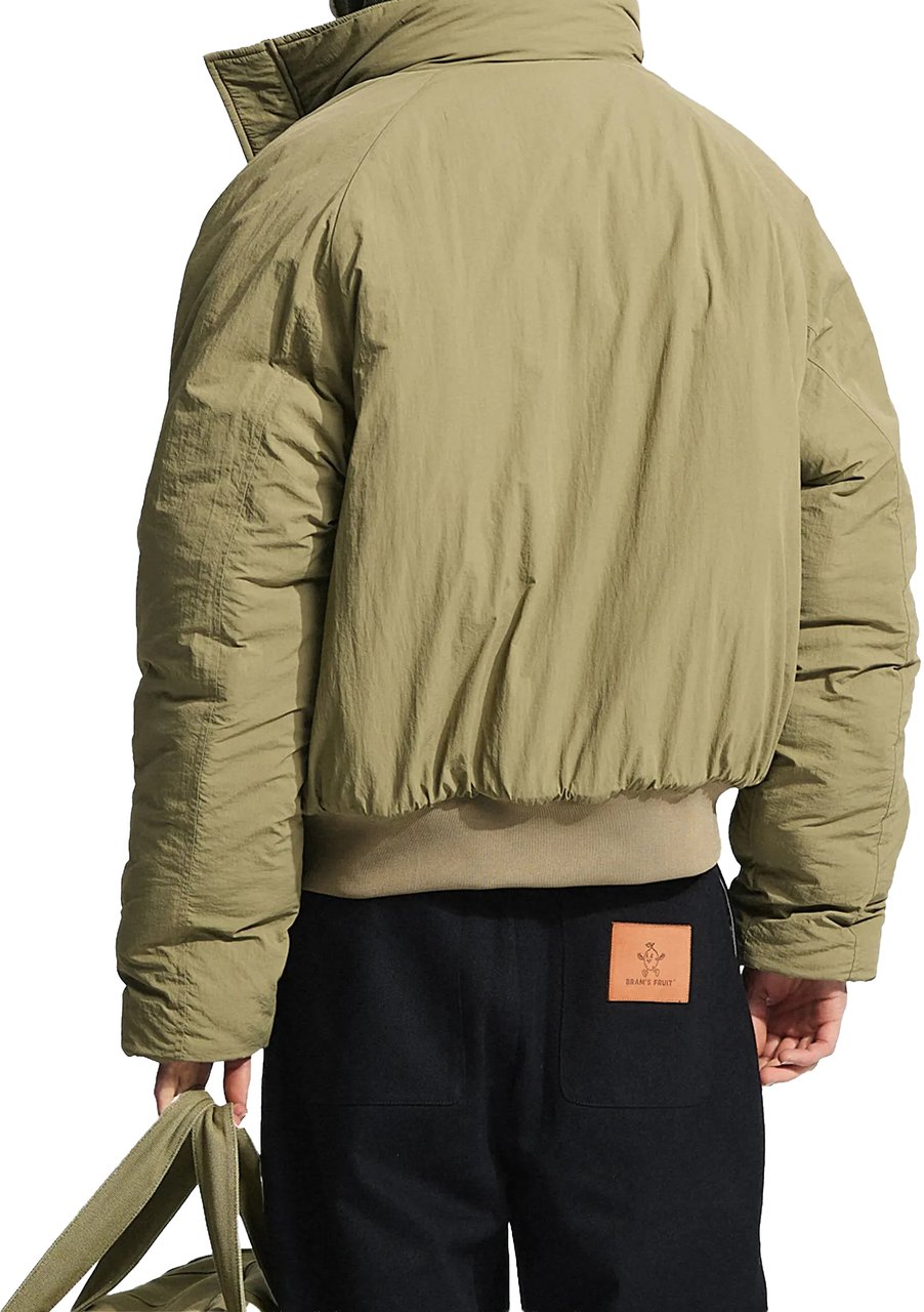 Bram's Fruit Emblem Patch Padded Jacket - Green Groen