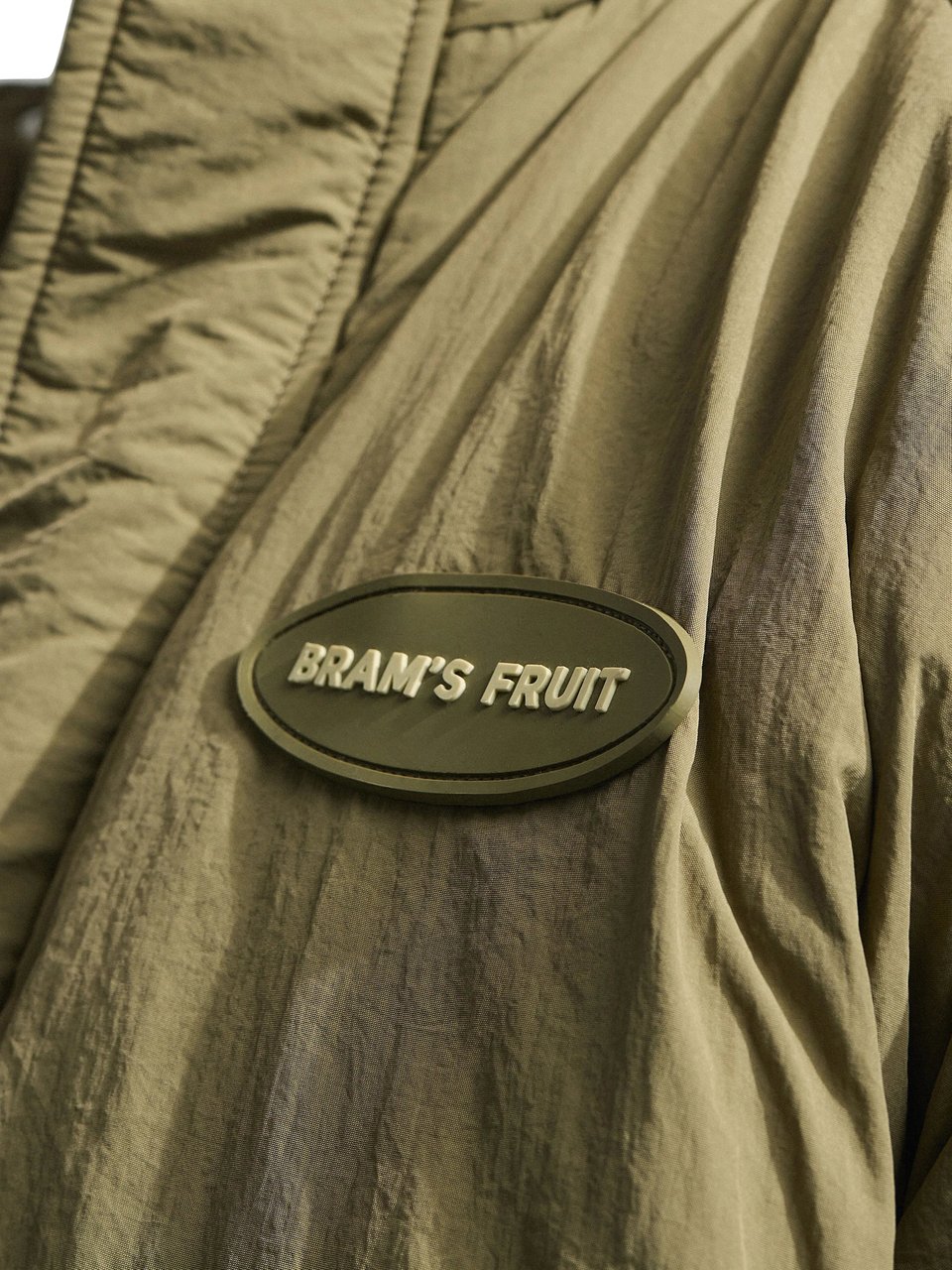 Bram's Fruit Emblem Patch Padded Jacket - Green Groen