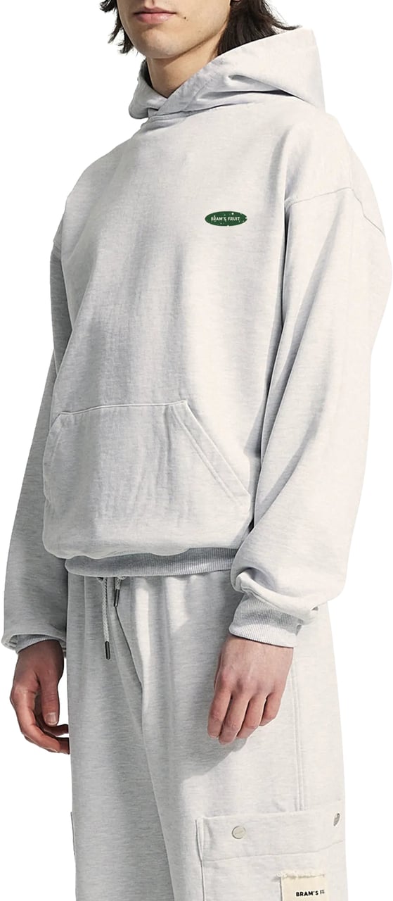 Bram's Fruit Distressed “F*ck Off” Hoodie - Grey Melange Grijs