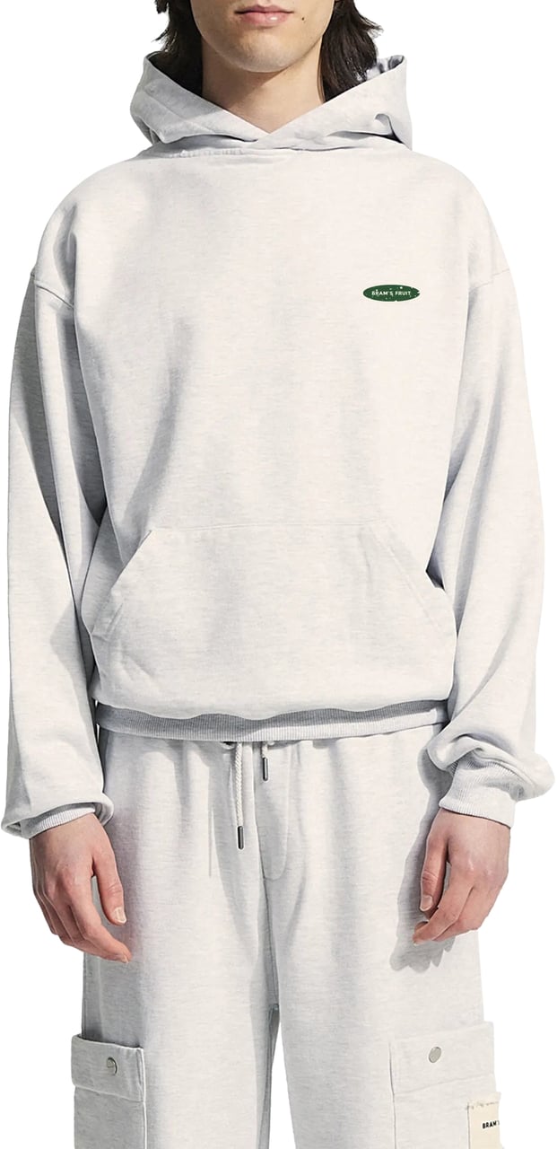 Bram's Fruit Distressed “F*ck Off” Hoodie - Grey Melange Grijs