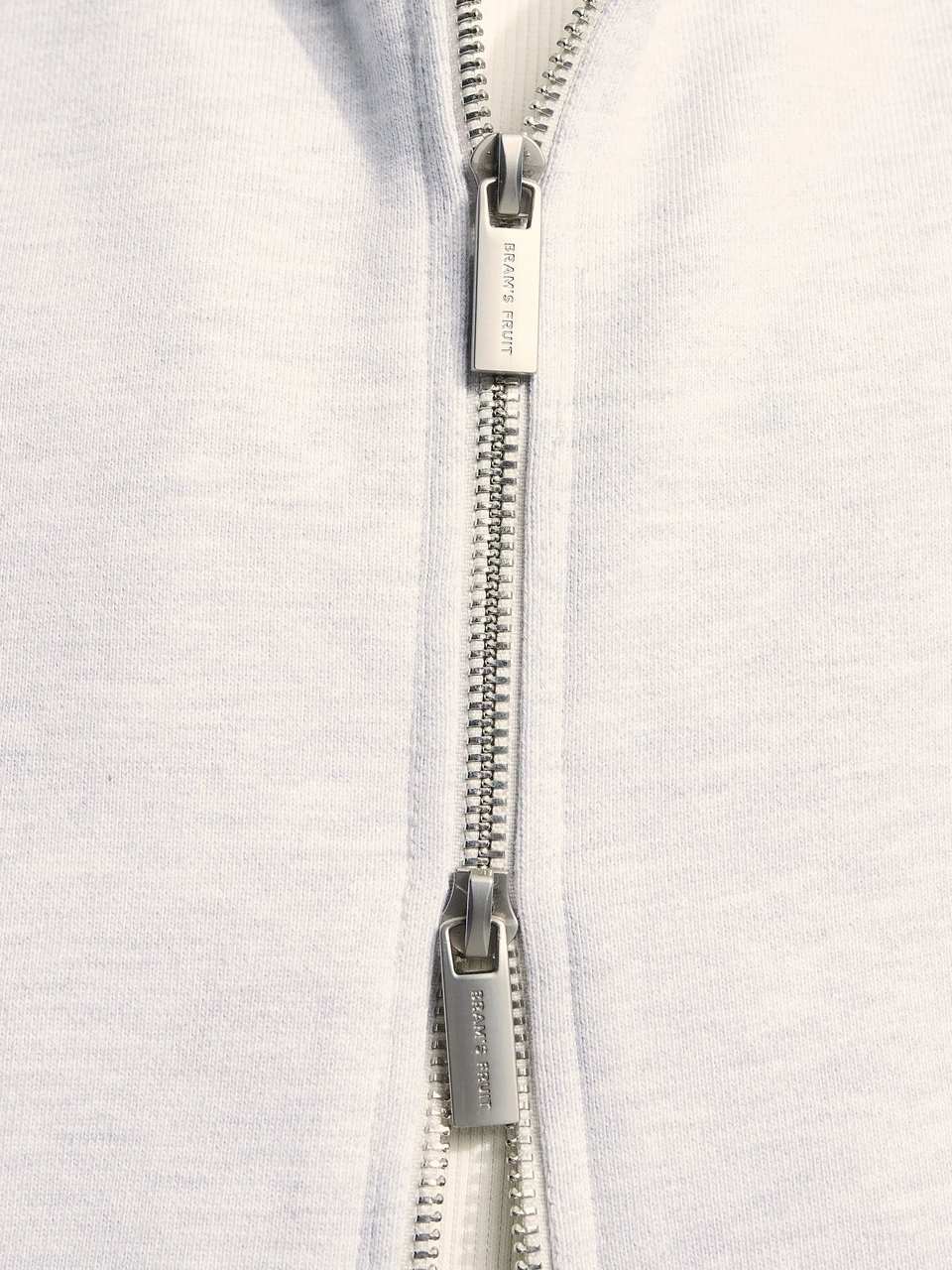 Bram's Fruit Distressed “F*ck Off” Zipper Hoodie - Grey Melange Grijs
