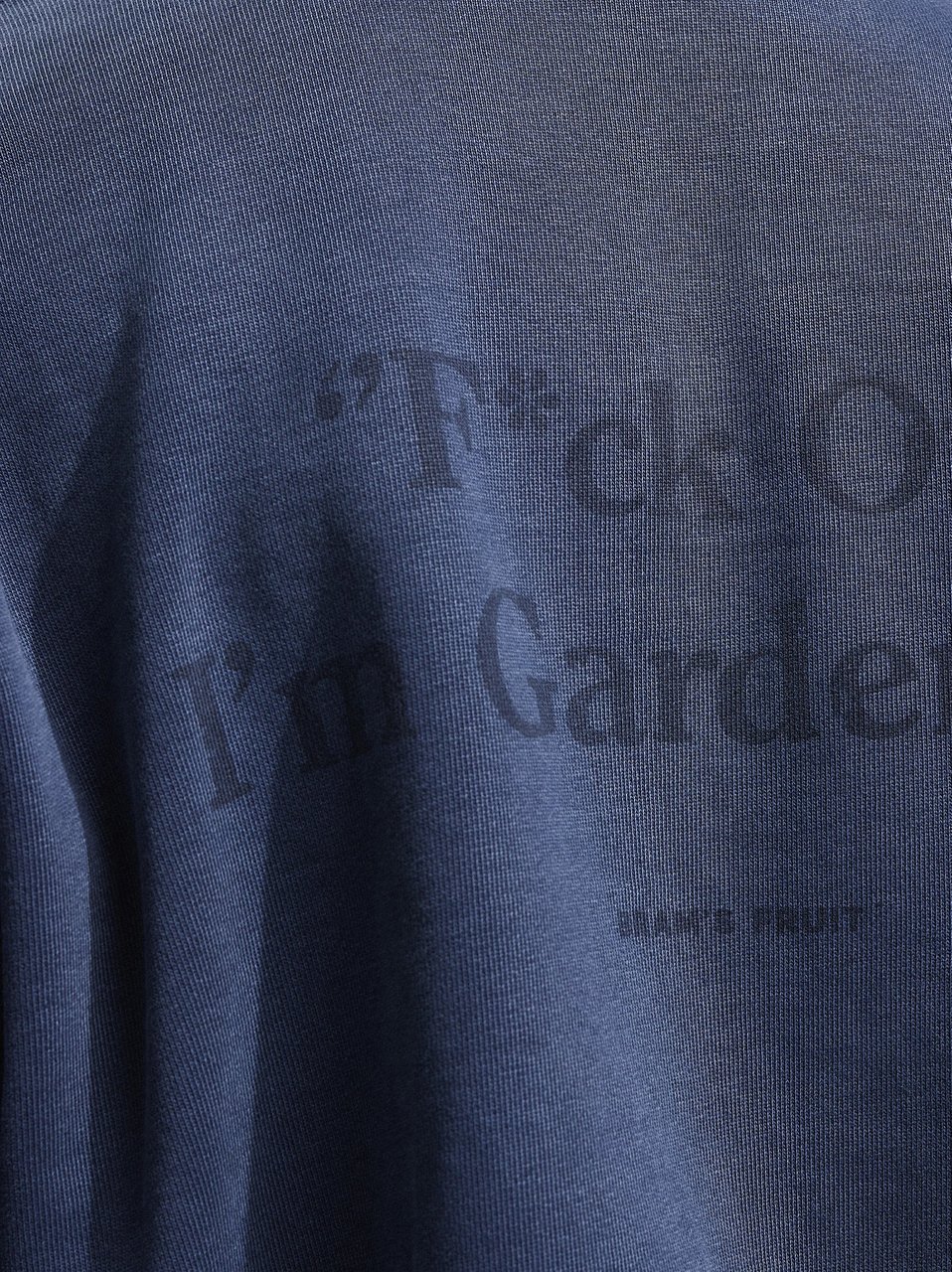 Bram's Fruit Distressed “F*ck Off I'm Gardening” Crewneck - Washed Midnight Blue Blauw