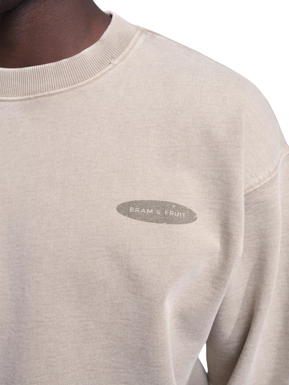 Bram's Fruit Distressed “F*ck Off I'm Gardening” Crewneck - Washed Khaki Groen